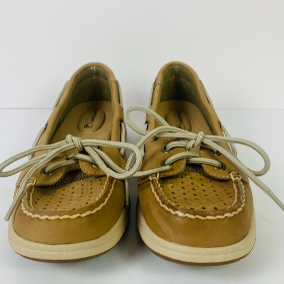 Sperrys Womens Boat Angelfish Leather  Diamond Eyelet Loafer New No Box Size 7. - Picture 4 of 11